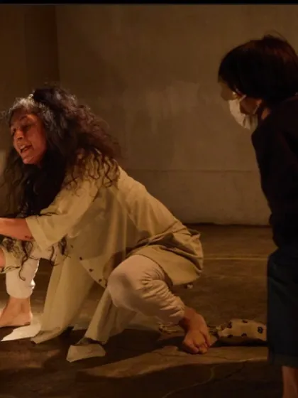 Another angle from the "DANDYLION" performance in Tokyo. The piece is a raw and honest exploration of life's strength in the face of heavy themes.