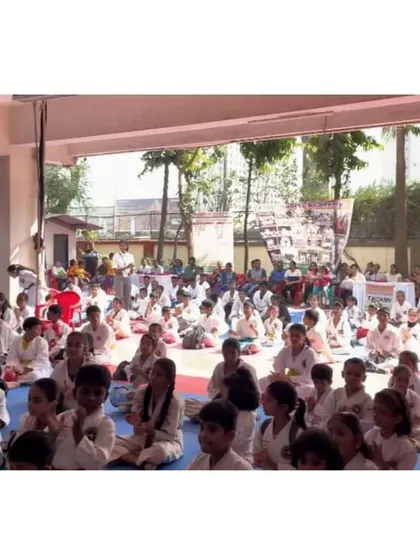 A wide view of the students and spectators at our 13th Kings State Level Open Karate Championship.