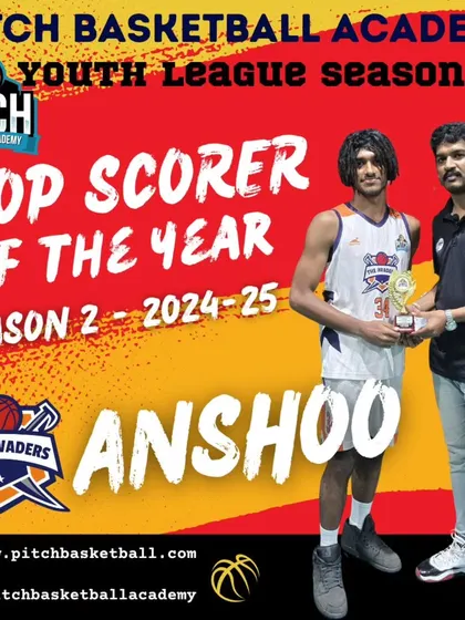Anshoo, our Top Scorer of the Year for Season 2. A remarkable display of offensive skill and scoring consistency throughout the league.