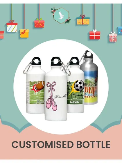 A practical and fun gift for kids. We create customized aluminum water bottles with their name and favorite designs, from ballet slippers and footballs to their favorite cartoon characters.