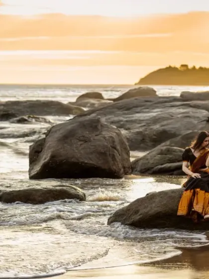 A collection of portraits and videos captured on the beautiful beaches of the coast. I use the ocean, sand, and rocks to create a variety of moods, from joyful and carefree to serene and dramatic.