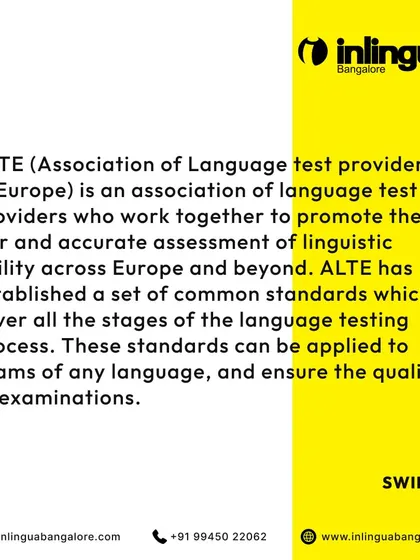 This duplicate post re-emphasizes our adherence to the high standards set by the Association of Language Test Providers in Europe (ALTE), ensuring fair and accurate assessment.