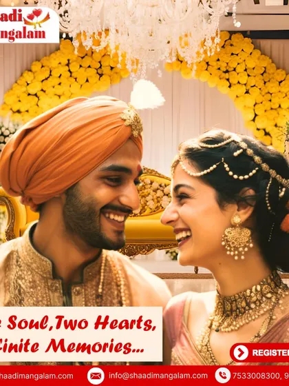 One soul, two hearts, and a lifetime of infinite memories. This happy couple's journey began on our trusted matrimonial platform.