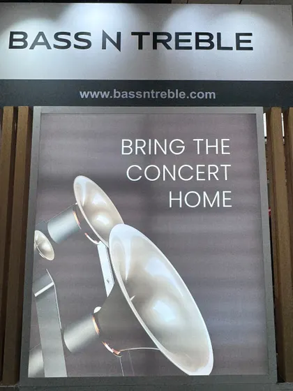 Our banner at the Smart Home Expo says it all: "Bring The Concert Home." This is our mission, to recreate the magic of live music with high-fidelity audio systems.