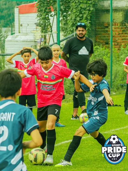 It's a team game, and the midfield battles are where matches are won and lost. Here you can see the intensity of our youth football matches.