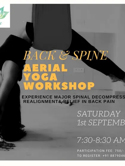 Do you experience back pain or stiffness from sitting all day? My Back and Spine workshops are designed specifically for you. We use the hammock to gently decompress the vertebrae and realign the spine, providing incredible relief and improving posture.