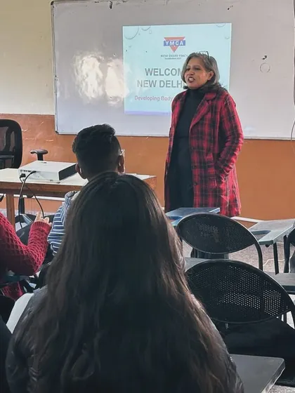 Our director warmly welcomes the new batch of students during the orientation session, setting a positive tone for their academic year.
