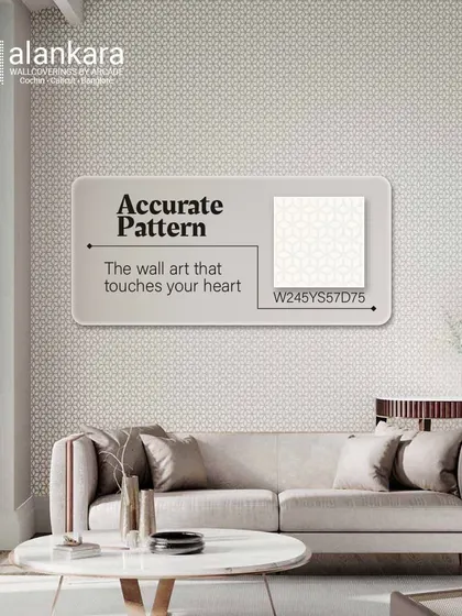 For those who appreciate subtlety, this wallpaper features a small-scale, accurate geometric pattern. It adds texture and interest to the wall without overwhelming the space, creating a serene and harmonious backdrop.