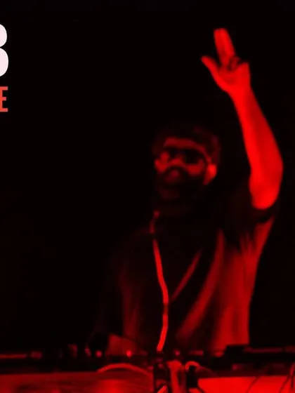The promo for a Mixlab Main Hour Live set, capturing the intense, red-lit vibe of my peak-time techno and house music sessions.