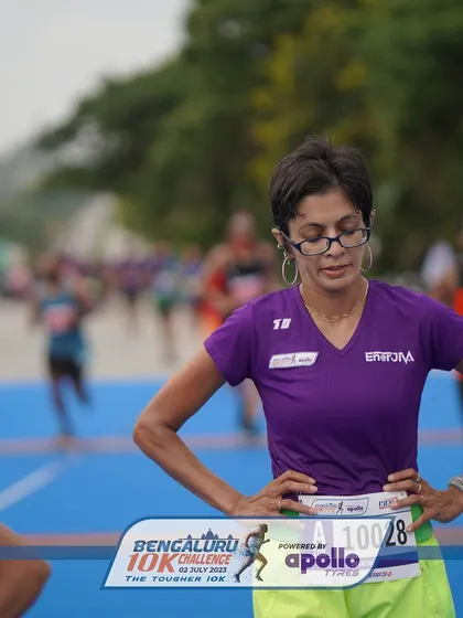 A moment of focus at the Bengaluru 10k Challenge. Every race is an opportunity to test your limits and see how far you have come.
