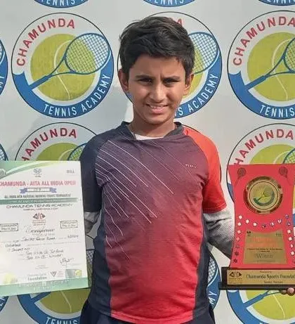 We are happy to announce another victory for our player Sanjay Girish, who won the All India Tennis Association (AITA) U-12 Doubles Title at Chamunda Tennis Academy in Karnal.