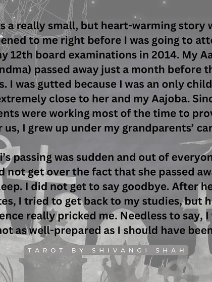 A heartwarming story of a grandmother visiting in a dream to leave an extra pen for an exam, which miraculously appears in real life.