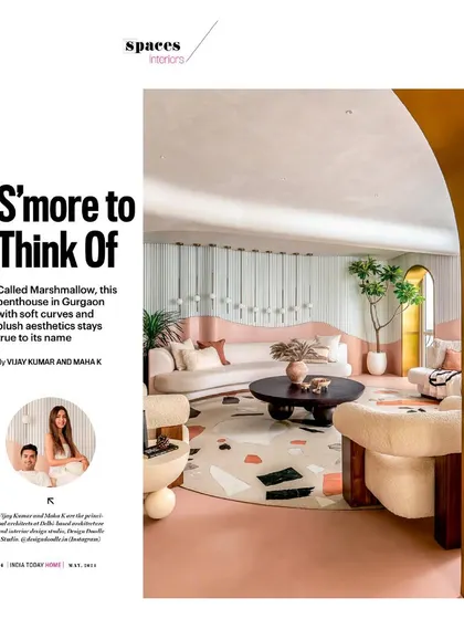 We are so grateful for this feature in India Today HOME, which recognized our dedication to creating spaces that reflect our clients' essence.