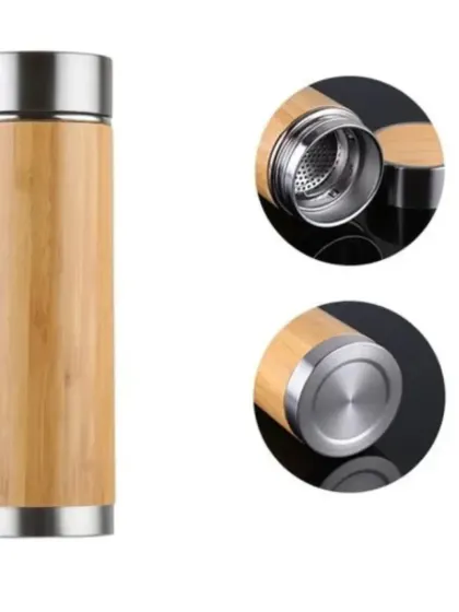 Our bamboo thermos flask is a perfect corporate gift, featuring a stainless steel interior to keep drinks hot or cold and a natural bamboo exterior that can be engraved with a logo. It's a practical and stylish way to promote sustainable habits.