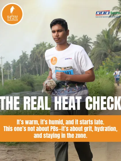 This is the real heat check. It's warm, it's humid, and it starts late. This race isn't about personal bests, it's about grit, hydration, and staying in the zone.