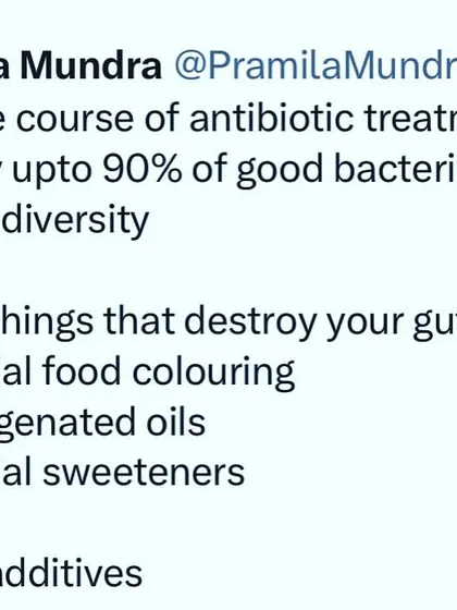 Your gut health is vital for everything from digestion to mood. Antibiotics can destroy up to 90% of your good gut bacteria. I also list other gut destroyers like artificial coloring, sweeteners, and hydrogenated oils that must be avoided.