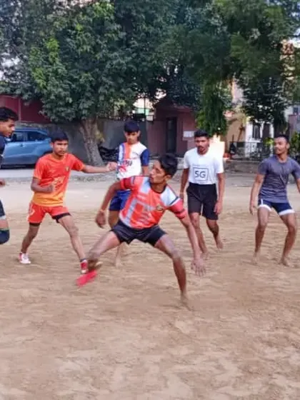 A snapshot from our daily practice time at the Delhi Kabaddi Adda. This is where the hard work happens.
