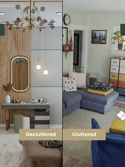Declutter! A clean, organized space will always feel larger and more luxurious than a cluttered one. This is one of the simplest yet most effective tips for any home.