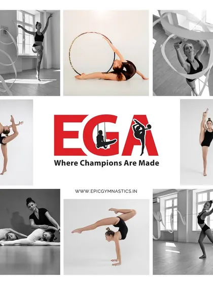This collage represents the diverse skills and artistry of gymnastics. We are proud of our gymnasts' progress and dedication.