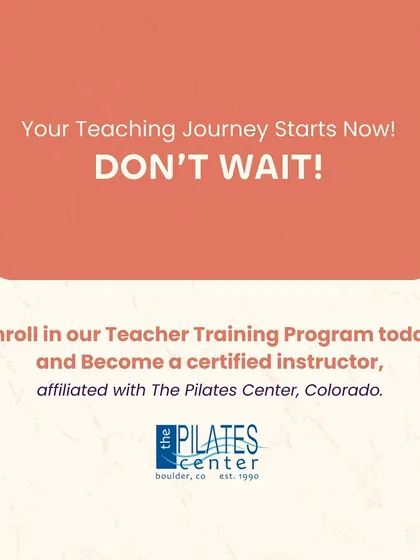 Your teaching journey starts now. Do not wait. Enroll in my Teacher Training Program, affiliated with The Pilates Center, Colorado, and begin your path to becoming a certified instructor.