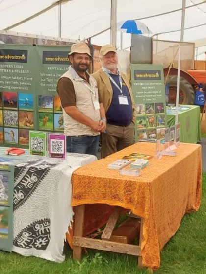 Our team at the Asian Adventures stall, ready to share stories of our most loved journeys and conservation efforts.