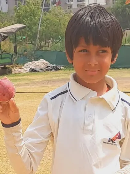 A young bowler from the SKCA Tigers team being recognized for his performance. We are grateful to our coaches for training and promoting such wonderful talent.