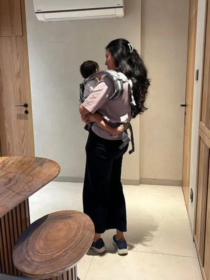 Being a mom has completely shaped how I design. Bringing my own baby to a site visit was a special moment that reminded me why I do what I do: to create safe, loving, and beautiful spaces for families to make memories in.