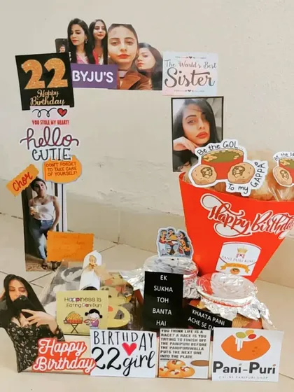 A truly unique birthday gift for a foodie. This hamper's star is a bouquet of Pani Puri, complete with all the fixings. It's a fun and interactive gift that's sure to be a hit.