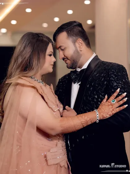 An intimate portrait of the couple, Saurav and Jiya, lost in their own world during their engagement.
