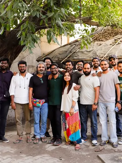 The full production crew for a commercial ad campaign. It takes a village to create high-quality advertising, and I'm grateful for my team.