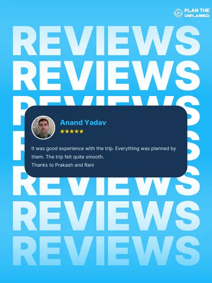 Anand Yadav's review highlights the smooth, well-planned experience he had on his trip.
