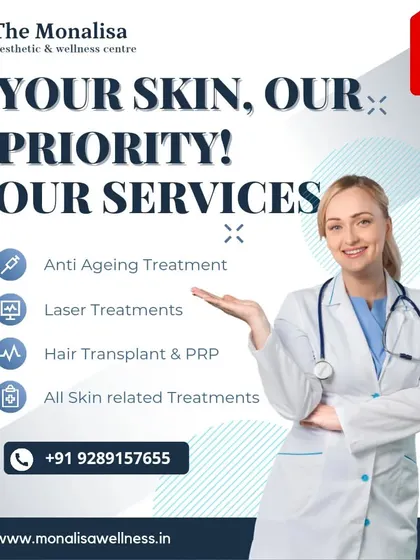 Your skin is our priority. We offer a wide range of services, including anti-aging treatments, laser procedures, hair transplant and PRP, and all other skin-related treatments.