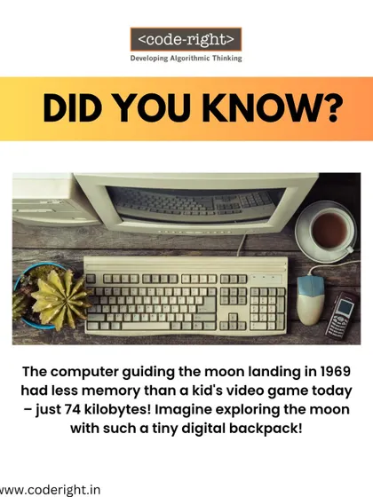 Did you know the computer that guided the Apollo moon landing had less memory than a modern video game? It shows that it's not about the power of the tool, but the power of the thinking behind it.