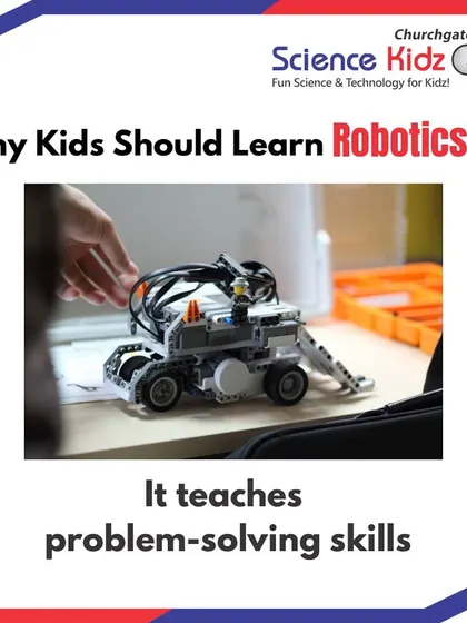 Why should kids learn robotics? It teaches problem-solving skills. Studies show that children who participate in robotics projects learn to solve challenges creatively and spontaneously, working with qualitative knowledge to improve system performance.