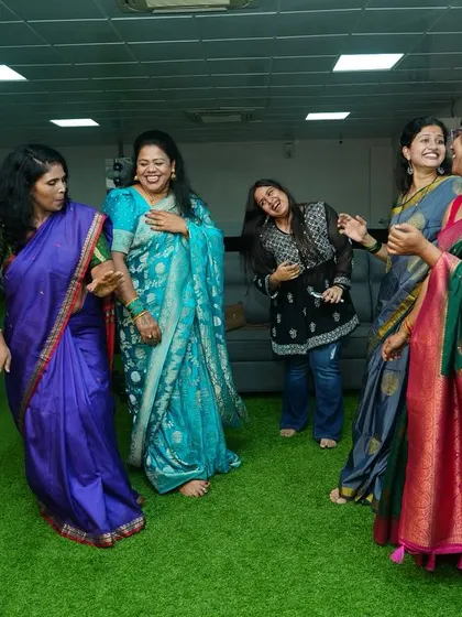 More joyful moments from our Ganesh Chaturthi celebration. The gym was filled with laughter, dance, and festive spirit.