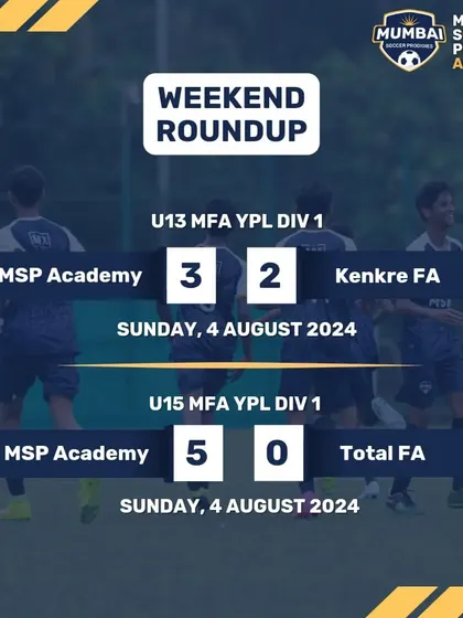 A great weekend roundup with 3-2 and 5-0 victories for our U13 and U15 teams.