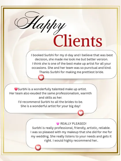 More kind words from my wonderful clients. I believe in making every bride my top priority, listening to her needs, and delivering a look that makes her feel like the prettiest version of herself.