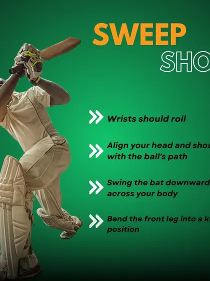 A visual guide to mastering the sweep shot, breaking down the key steps for a clean and powerful execution.