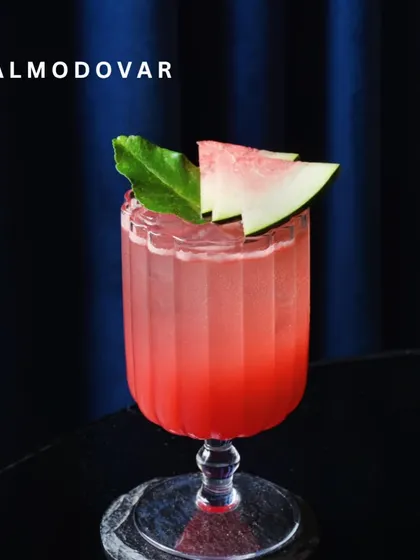 The Almodovar is a vibrant burst of watermelon and citrus. It's a sophisticated, refreshing drink that's perfect for a summer day.