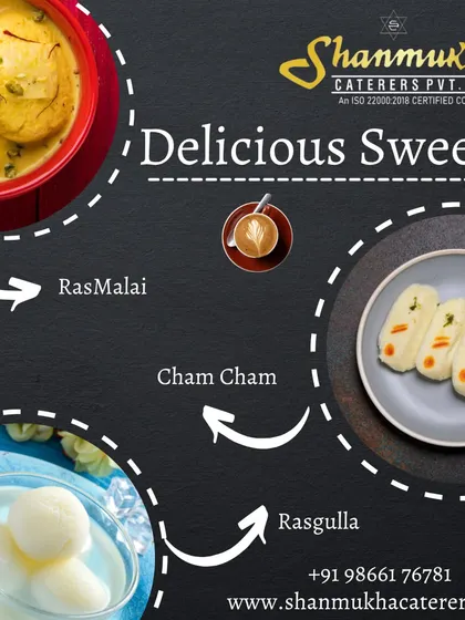 A platter of our delicious Bengali sweets, including creamy Rasmalai, spongy Rasgulla, and delicate Cham Cham.