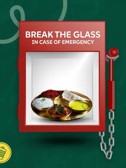 Break the glass in case of emergency. And by emergency, I mean a serious craving for home-cooked food.
