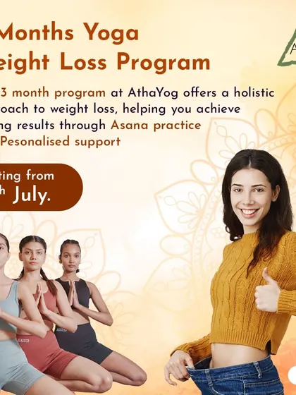 Our 3-month yoga weight loss program offers a holistic approach to achieving lasting results. Starting in July, this program is designed to guide you through asana practice and personalized support.