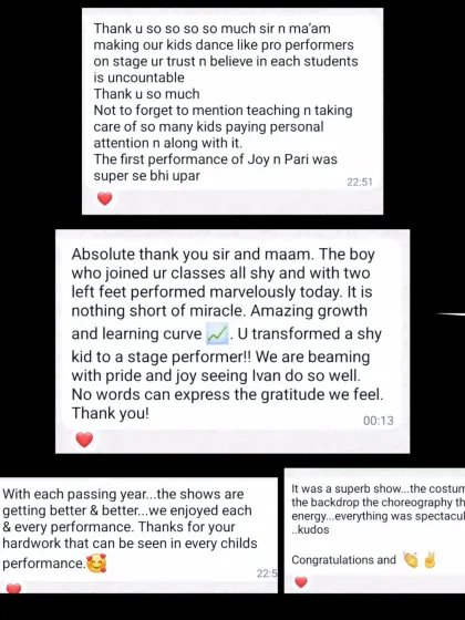 This is why I started Ensemble. Reading messages from parents about how their shy child transformed into a confident stage performer is the greatest reward. We don't just teach dance; we build confidence for life.
