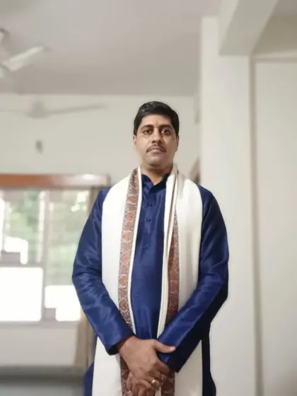 Dressed for a small concert in Bhopal on the occasion of Ganesh Chaturthi.