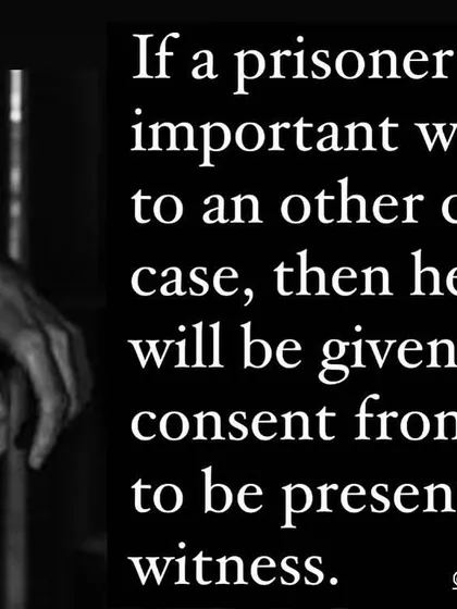 This explains that even a prisoner can be presented as a witness in another case with the court's consent.