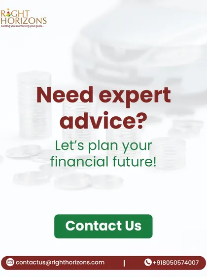 A direct call to action from our series on needing an advisor. It asks "Need expert advice?" and prompts users to contact us to begin planning their financial future.