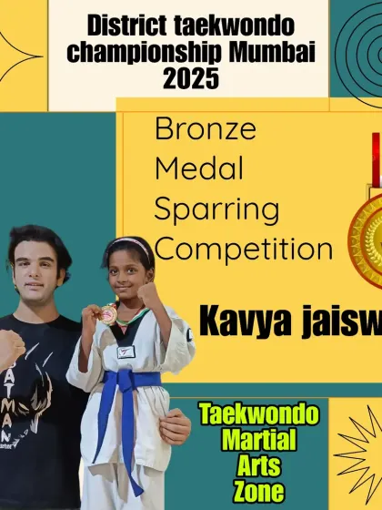 Kavya Jaiswar earned a well-deserved bronze medal in her sparring category. Her never-give-up attitude is an inspiration to us all.