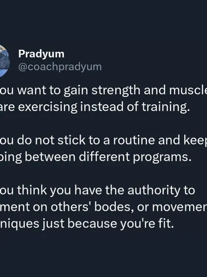 Just because someone looks fit doesn't mean their habits are healthy. This series points out toxic fitness traits, like exercising to "burn off" what you ate or program hopping constantly. Real training is about specificity and consistency, not punishment.