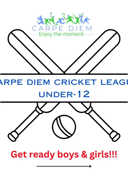 Get ready, boys and girls. This graphic is our official call to all young players for the Under-12 Carpe Diem Cricket League. The stage is set for you to shine.