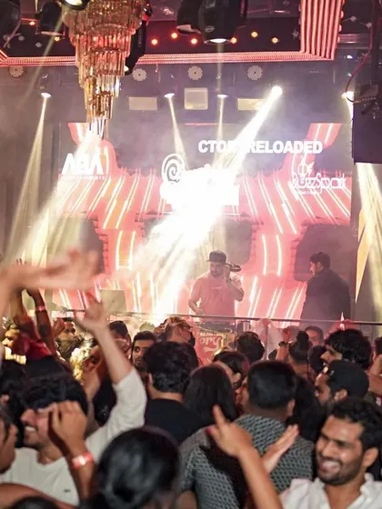 The Valentine's Day party was a massive affair. A packed club, great lighting, and a crowd ready to celebrate love and life.